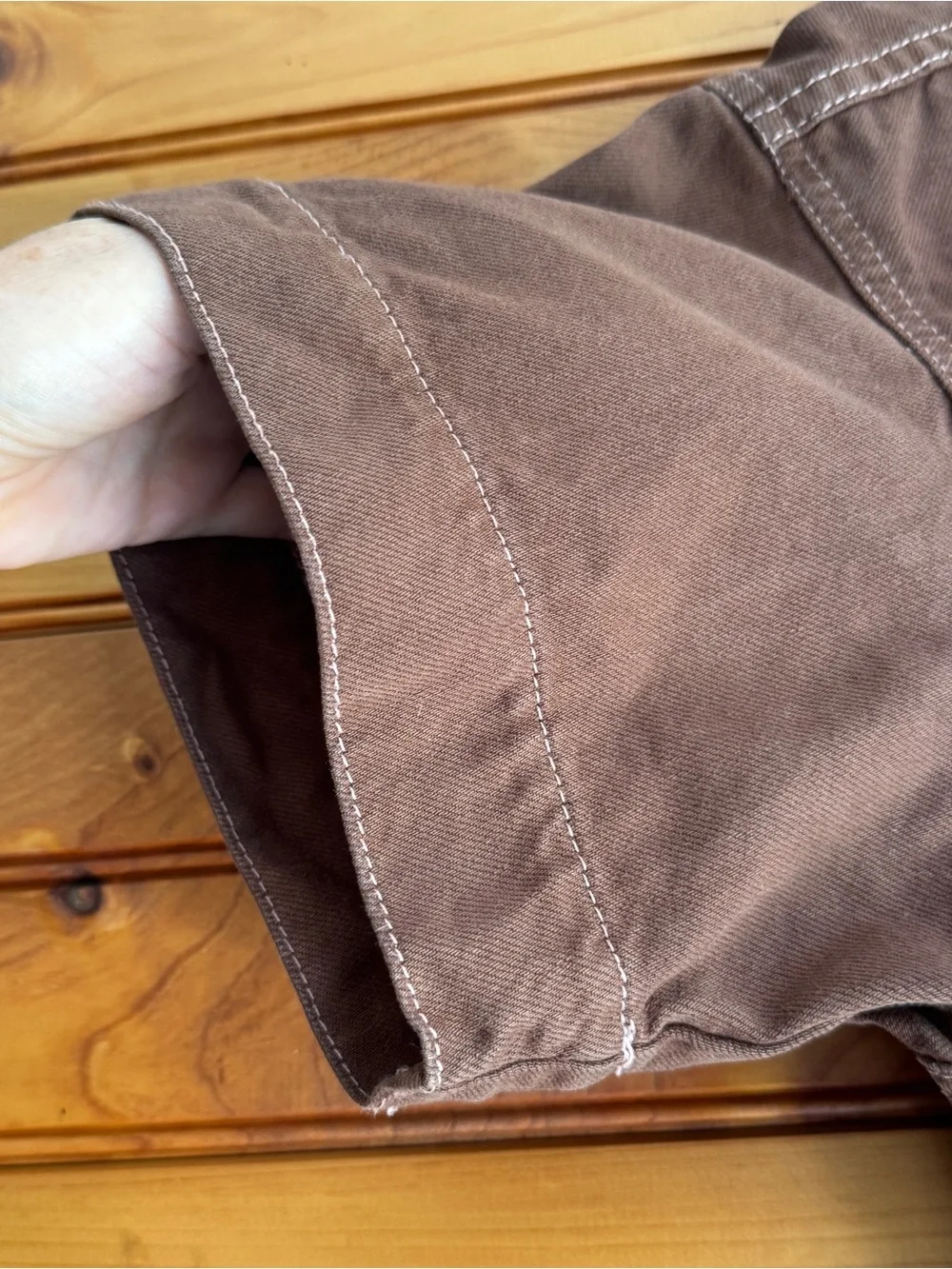 Free People Marci Coverall Utility Jumpsuit Brown Cotton Workwear Cargo Large